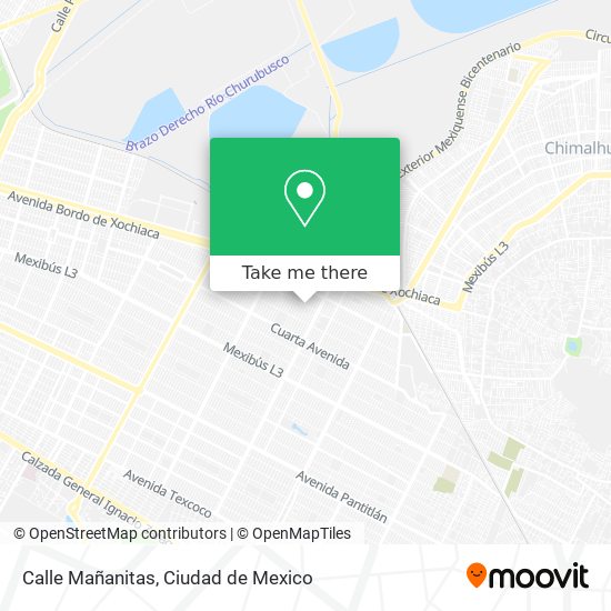 Mapa de Calle Mañanitas