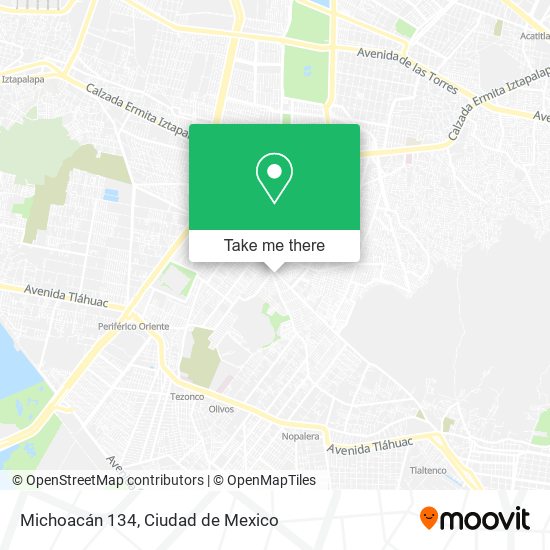 Michoacán 134 map