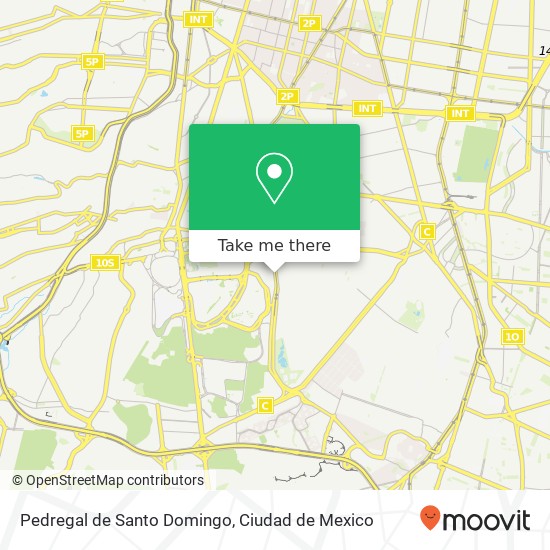 Pedregal de Santo Domingo map