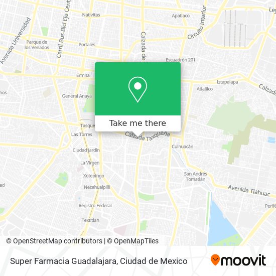 Mapa de Super Farmacia Guadalajara