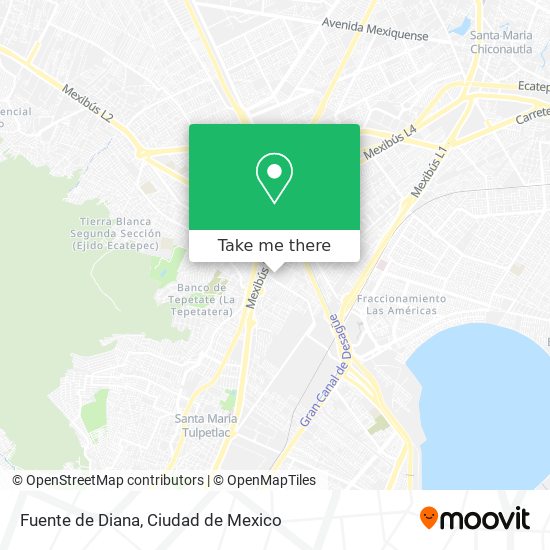 Mapa de Fuente de Diana