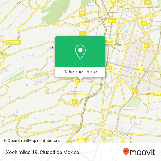 Xochimilco 19 map