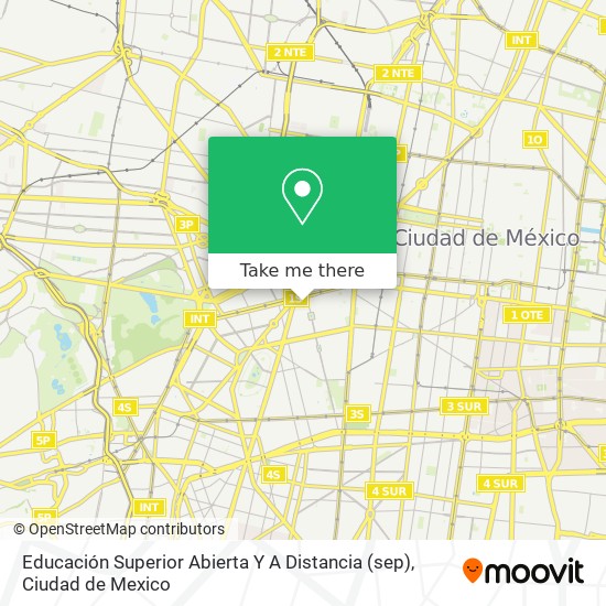 Mapa de Educación Superior Abierta Y A Distancia (sep)