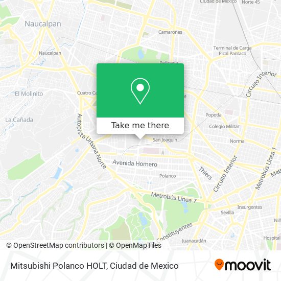 Mapa de Mitsubishi Polanco HOLT