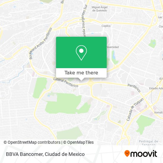 BBVA Bancomer map