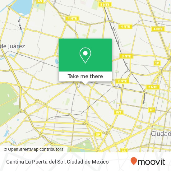 Cantina La Puerta del Sol map