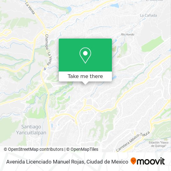 Mapa de Avenida Licenciado Manuel Rojas