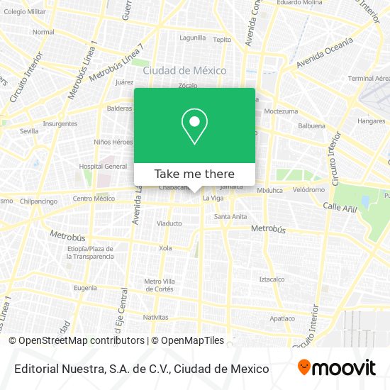 Editorial Nuestra, S.A. de C.V. map