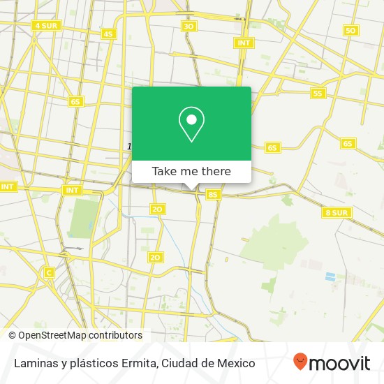 Laminas y plásticos Ermita map