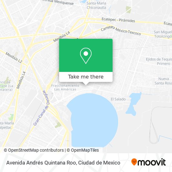 Avenida Andrés Quintana Roo map