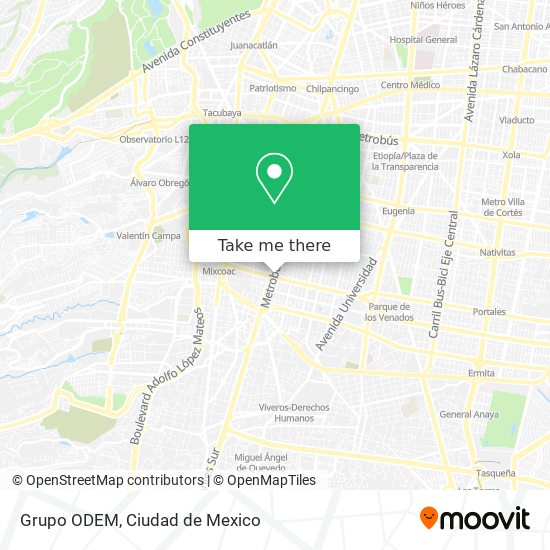 Grupo ODEM map