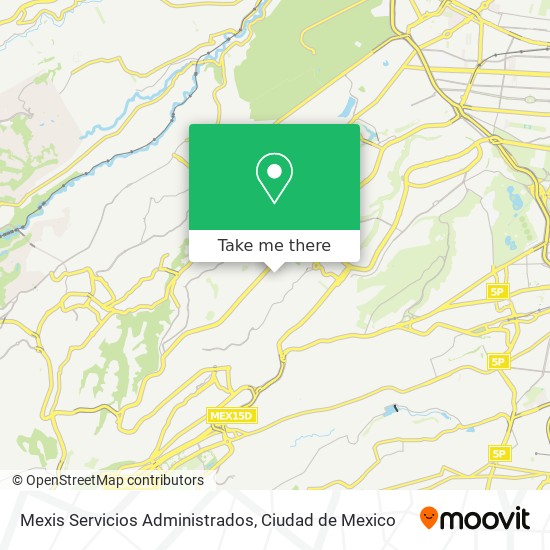 Mexis Servicios Administrados map