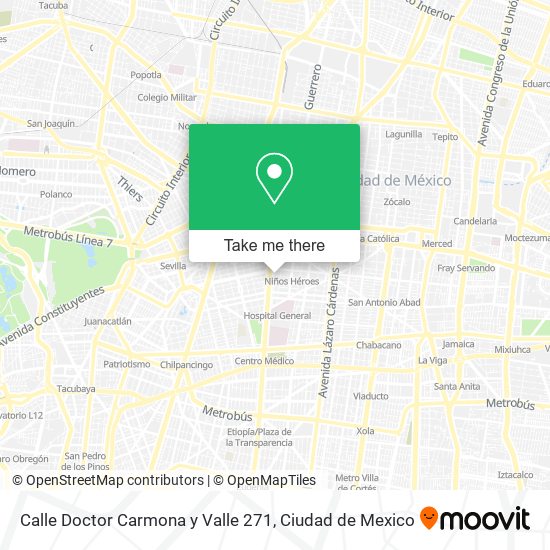 Calle Doctor Carmona y Valle 271 map