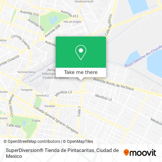 SuperDiversion® Tienda de Pintacaritas map