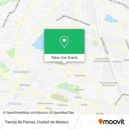 Mapa de Tienda de Pemex