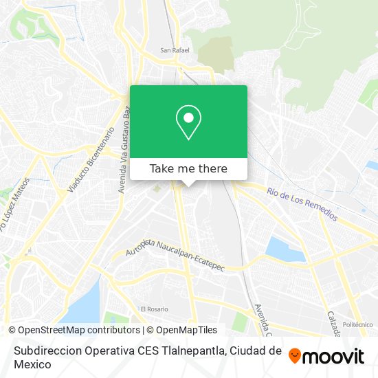 Subdireccion Operativa CES Tlalnepantla map