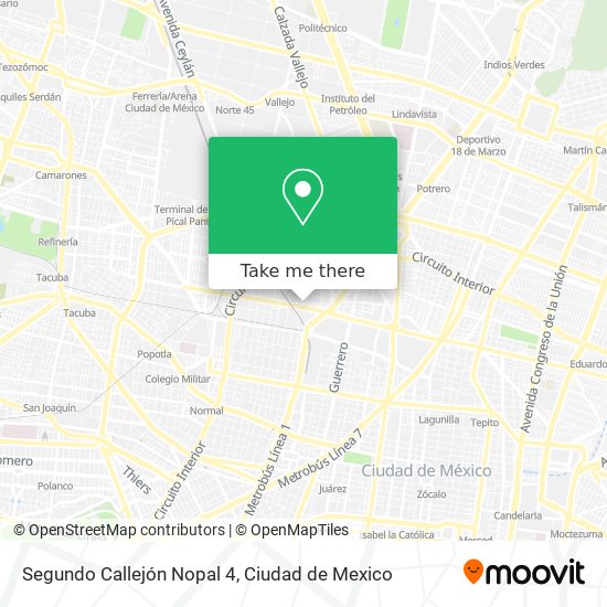 Mapa de Segundo Callejón Nopal 4