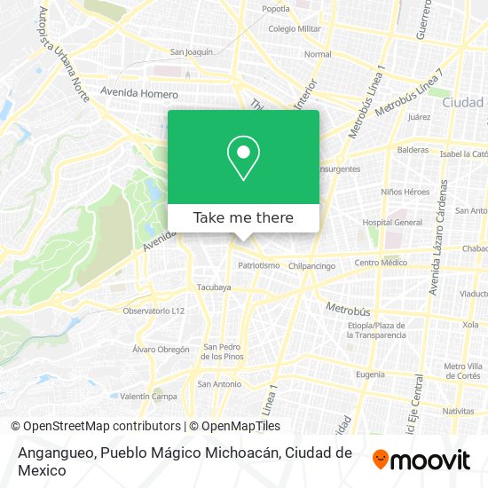 Angangueo, Pueblo Mágico Michoacán map