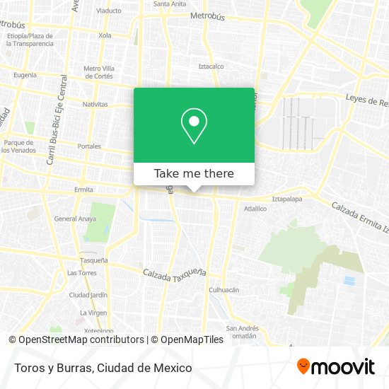 Toros y Burras map