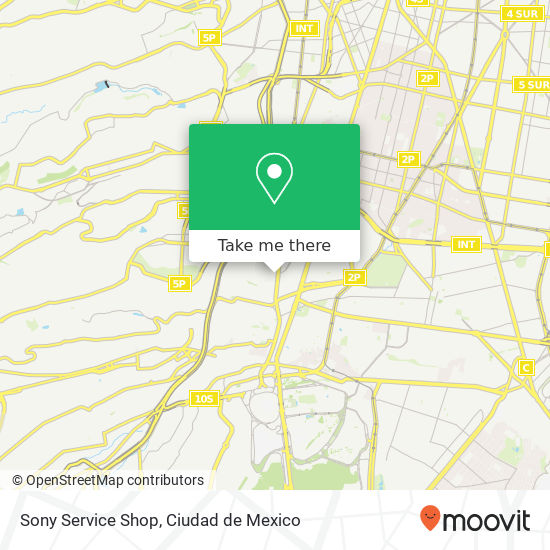 Sony Service Shop map