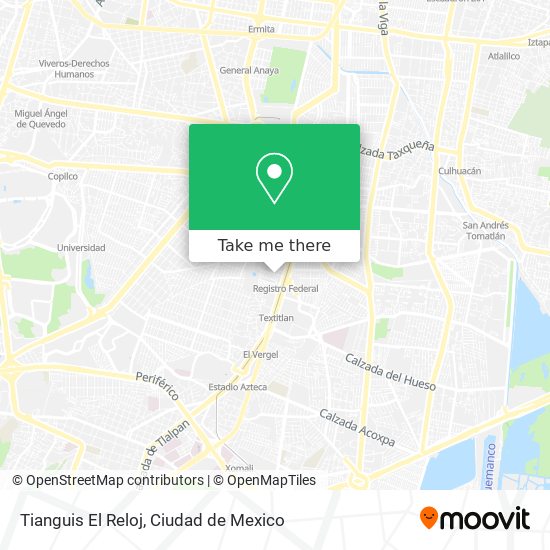 Mapa de Tianguis El Reloj