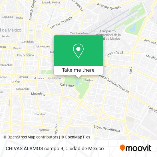 CHIVAS ÁLAMOS campo 9 map