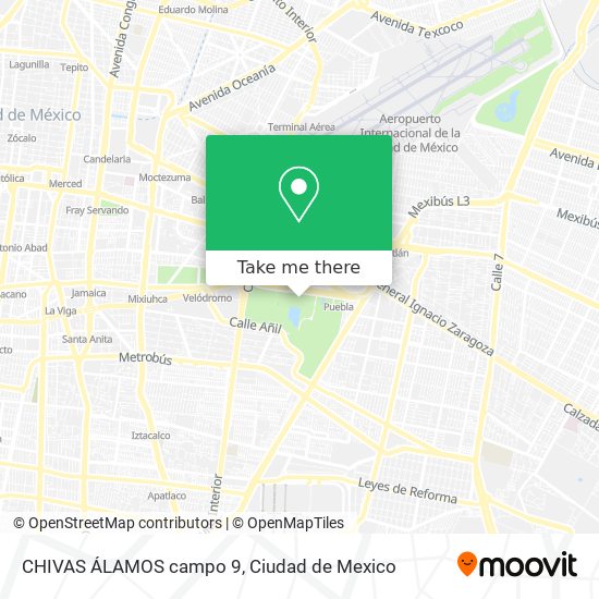 Mapa de CHIVAS ÁLAMOS campo 9