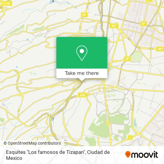 Esquites "Los famosos de Tizapan" map