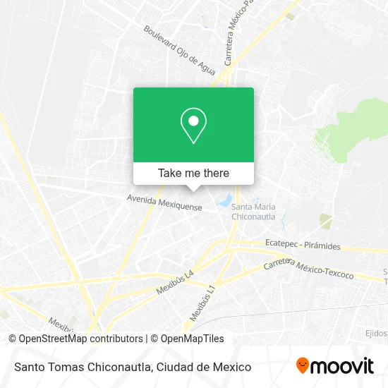 Santo Tomas Chiconautla map
