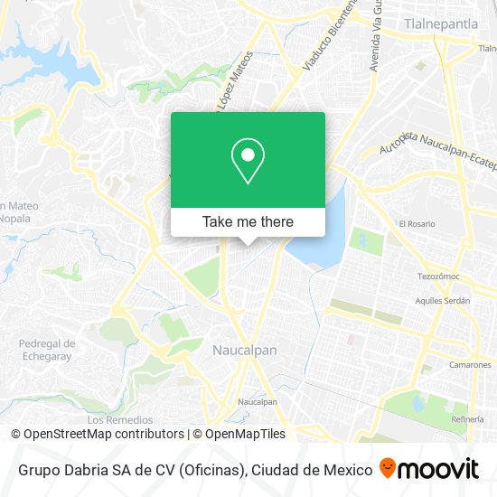 Mapa de Grupo Dabria SA de CV (Oficinas)