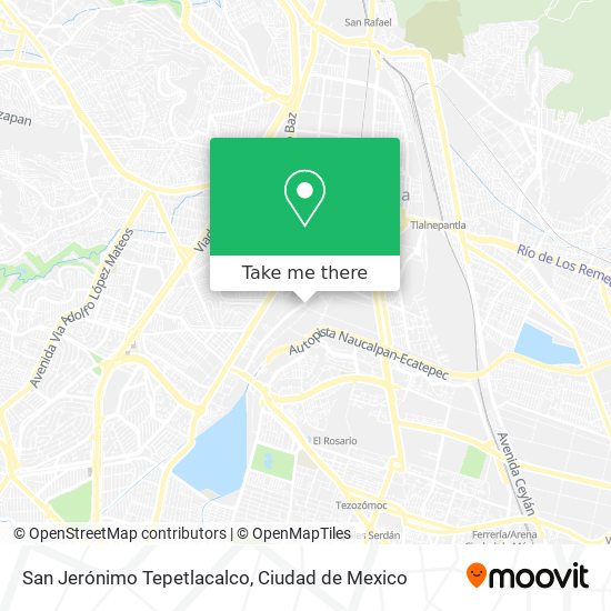 Mapa de San Jerónimo Tepetlacalco