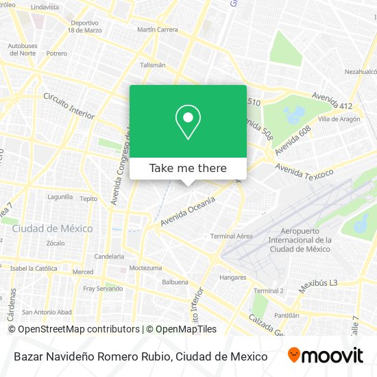Bazar Navideño Romero Rubio map