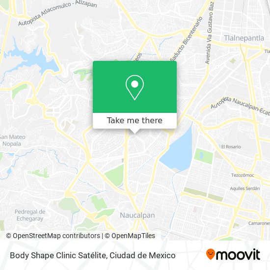 Mapa de Body Shape Clinic Satélite