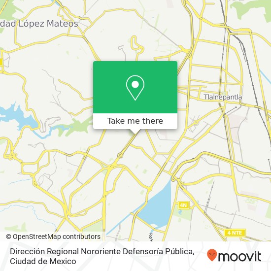 Dirección Regional Nororiente Defensoría Pública map