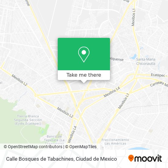 Mapa de Calle Bosques de Tabachines