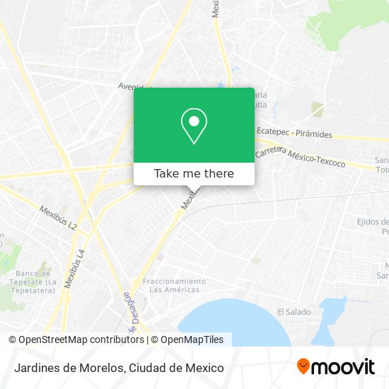 Mapa de Jardines de Morelos
