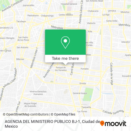 AGENCIA DEL MINISTERIO PUBLICO  BJ-1 map