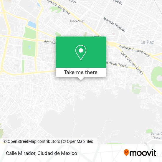 Calle Mirador map
