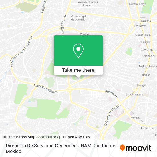 Dirección De Servicios Generales UNAM map