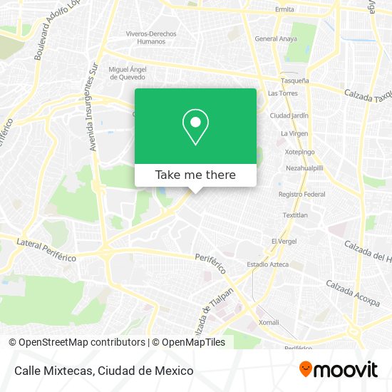Mapa de Calle Mixtecas