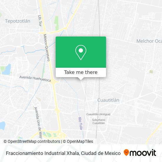 Mapa de Fraccionamiento Industrial Xhala