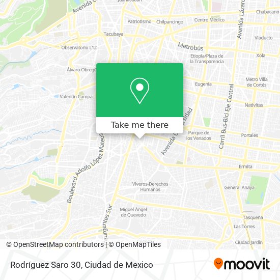 Rodríguez Saro 30 map