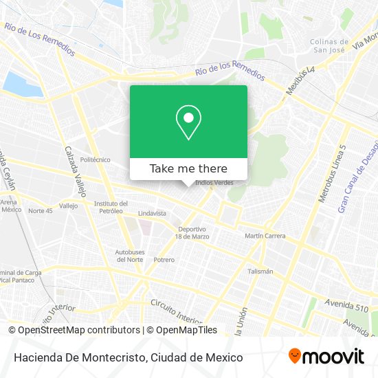 Mapa de Hacienda De Montecristo