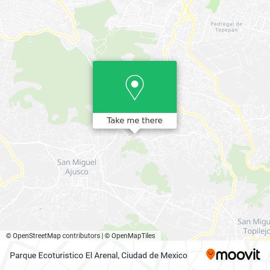Parque Ecoturistico El Arenal map