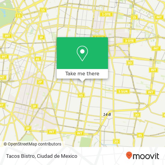 Mapa de Tacos Bistro