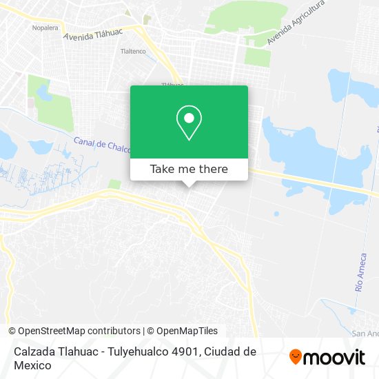 Calzada Tlahuac - Tulyehualco 4901 map
