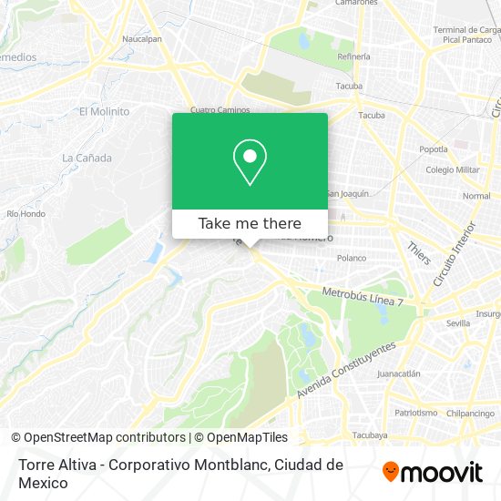 Mapa de Torre Altiva - Corporativo Montblanc