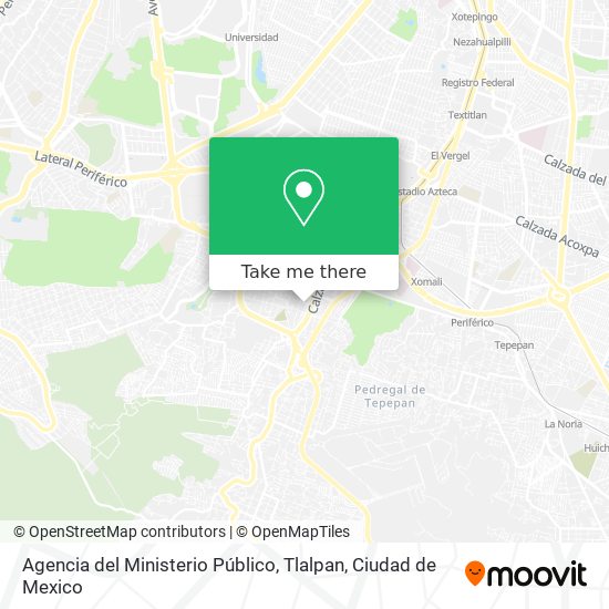 Agencia del Ministerio Público, Tlalpan map