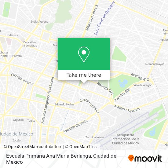 Mapa de Escuela Primaria Ana María Berlanga
