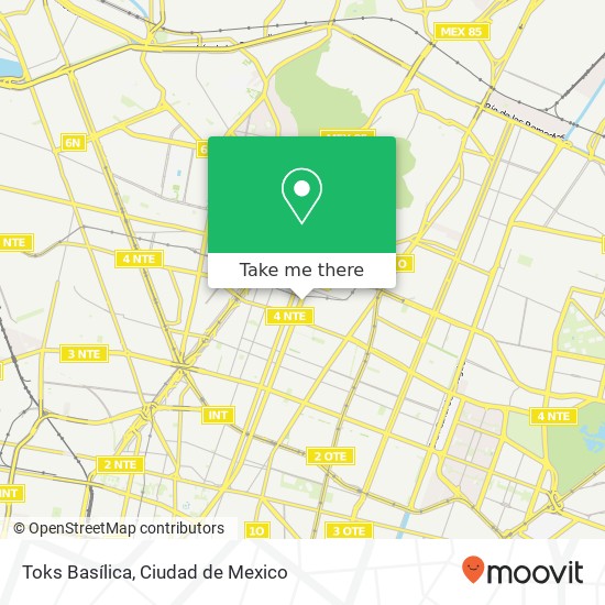 Mapa de Toks Basílica